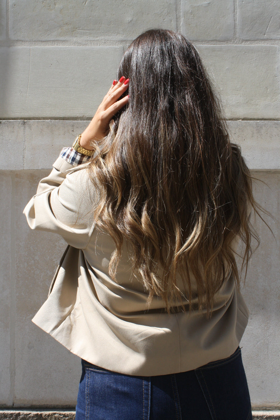 Trench court beige