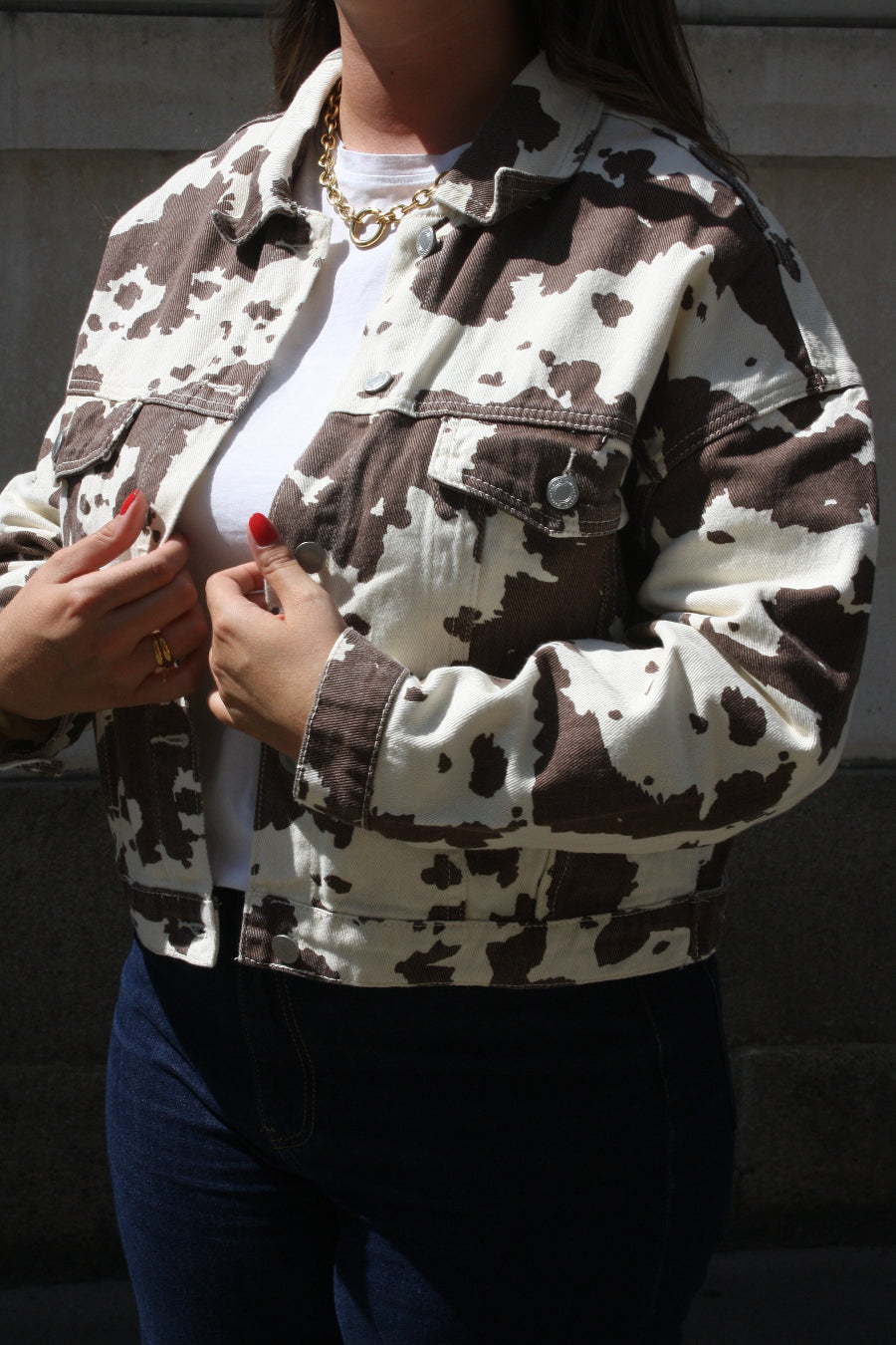 Veste imprimé vache