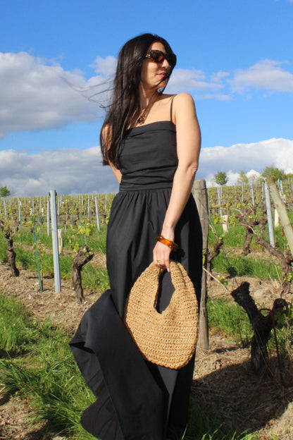 Robe à bretelles noire