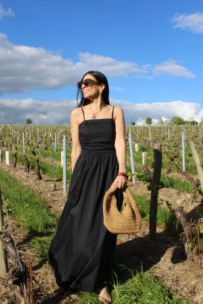 Robe à bretelles noire