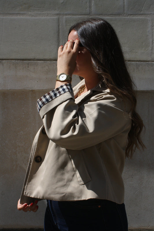 Trench court beige