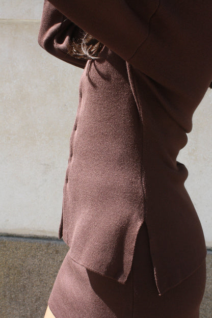 Ensemble maille marron