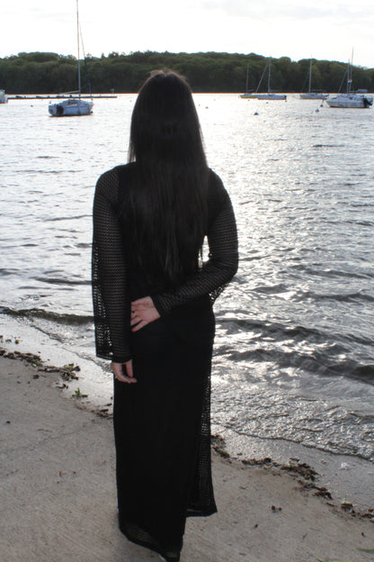 Robe crochet noire