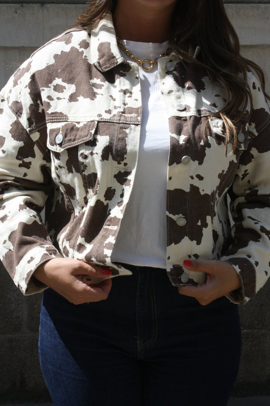 Veste imprimé vache