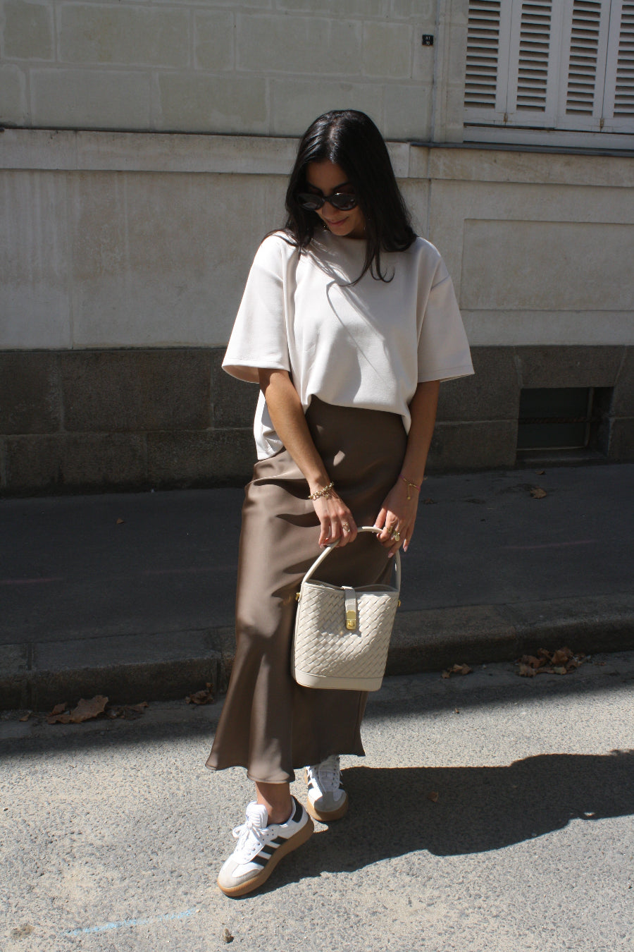 T-shirt coton beige