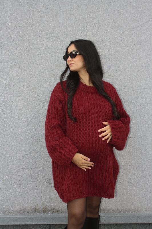 Pull long bordeaux