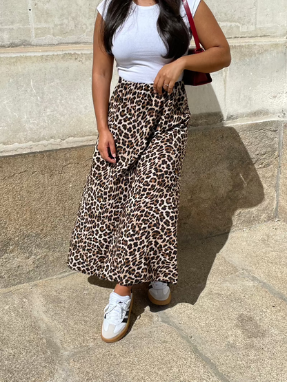 Jupe leopard fluide online