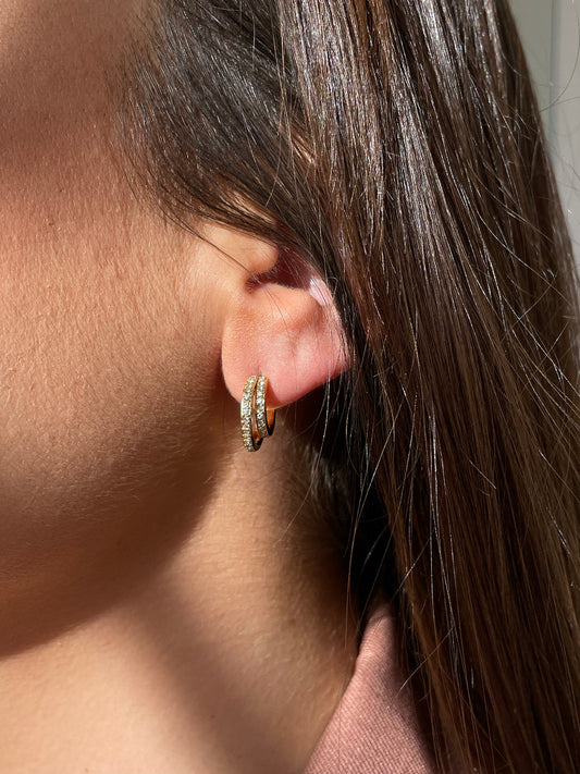 Boucles d’oreilles double