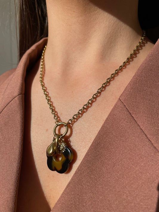 Collier charms doré