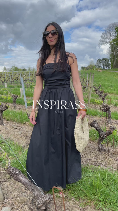Robe à bretelles noire