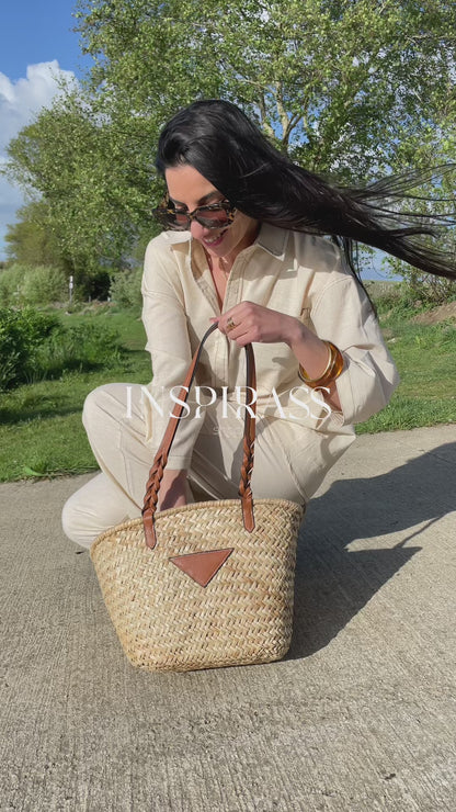 Ensemble en lin beige