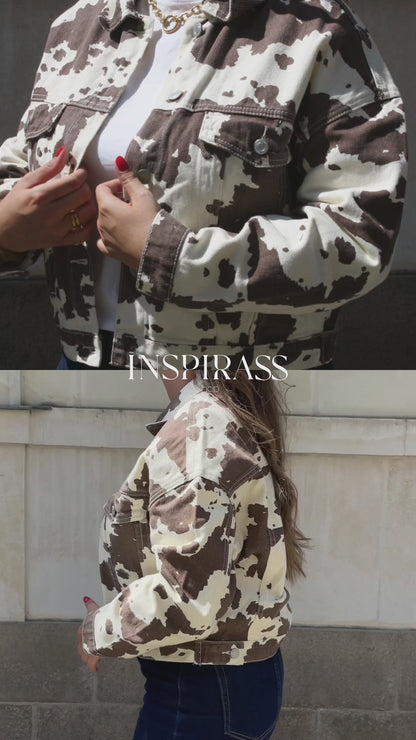 Veste imprimé vache